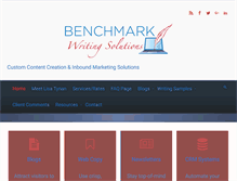 Tablet Screenshot of benchmarkwriting.com